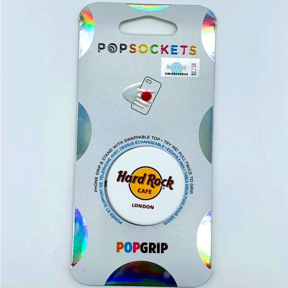 New HARD ROCK Cafe LONDON PopSockets Cell Phone Grip Classic Logo City Drop EU
